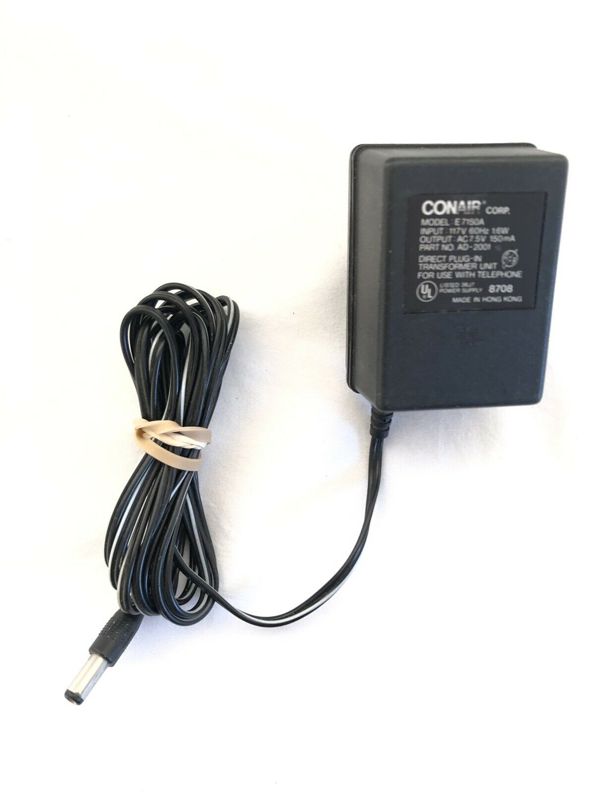 New 7.5V 150mA Conair E7150A Class 2 Transformer Power Supply Ac Adapter